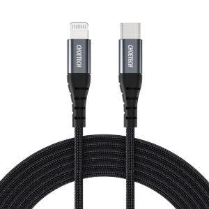 Choetech laidas IP0039 USB-C / Lightning MFi 1.2 m juodas