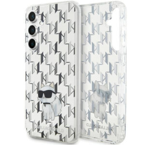 Karl Lagerfeld skaidrus dėklas Samsung Galaxy S23 FE – Monogram Choupette