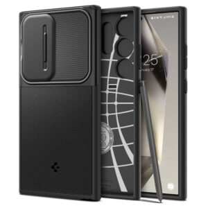 Spigen Optik Armor dėklas Galaxy S24 Ultra – juodas