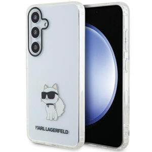 Karl Lagerfeld Choupette dėklas Samsung S24+ – skaidrus