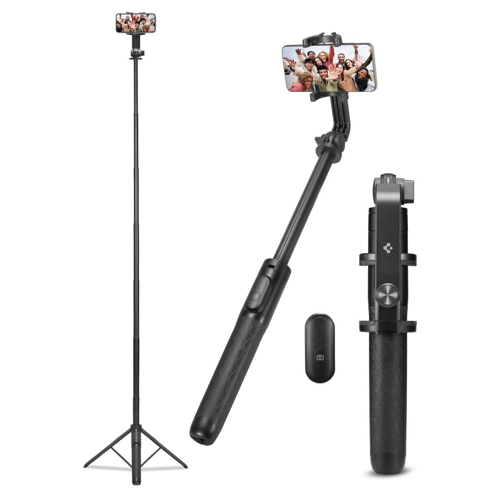 Spigen S560W Bluetooth asmenukių lazda su trikoju - juoda -- Selfie Sticks & Tripods