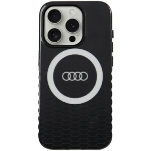 Audi MagSafe dėklas iPhone 15 Pro – juodas
