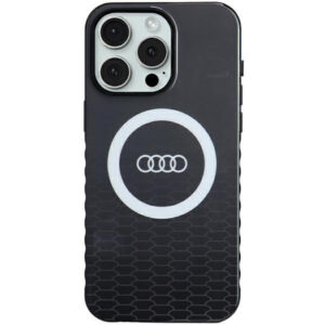 Audi MagSafe dėklas iPhone 15 Pro Max – juodas