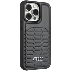 Audi MagSafe eko odos dėklas iPhone 15 Pro – juodas