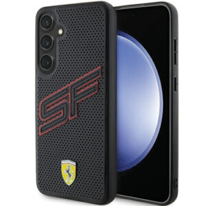 Ferrari Big SF Perforated dėklas Galaxy S24+ – juodas