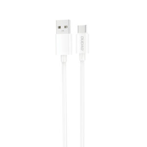 Dudao L4ST USB-A / USB-C laidas 2A 1m - baltas -- Cell phone cables