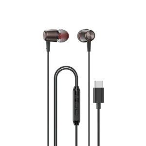 Dudao X1PROT In-Ear laidinės USB-C ausinės 1,2 m - juodos