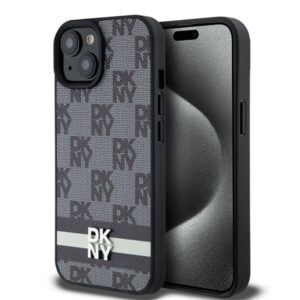 DKNY odinis dėklas iPhone 15/14/13 – juodas