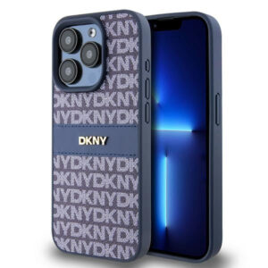 DKNY eko odos dėklas iPhone 15 Pro – mėlynas