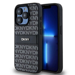 DKNY odinis dėklas iPhone 15 Pro – juodas