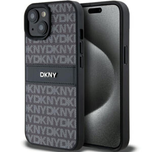 DKNY dėklas iPhone 15 Plus/14 Plus – juodas