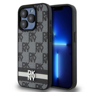 DKNY dėklas iPhone 15 Pro Max – juodas