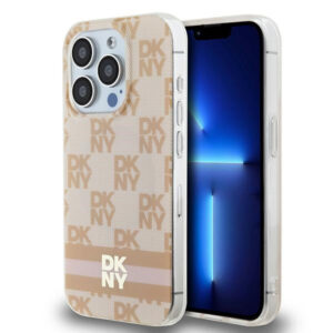 DKNY MagSafe dėklas iPhone 15 Pro – rožinis
