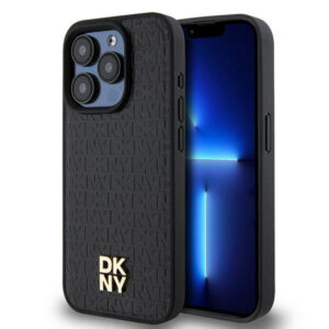 DKNY MagSafe dėklas iPhone 15 Pro – juodas