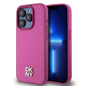 DKNY MagSafe dėklas iPhone 15 Pro – rožinis