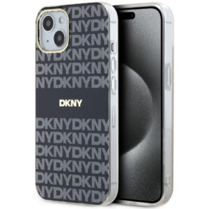 DKNY MagSafe dėklas iPhone 15 Plus / 14 Plus – juodas