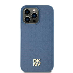 DKNY odinis MagSafe dėklas iPhone 15/14/13 – mėlynas