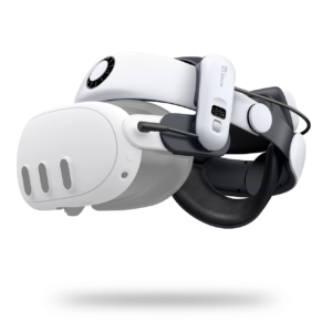 BoboVR S3 Pro dirželis Meta Quest 3 VR ausinėms + B100 išorinė baterija – juoda ir balta -- Meta Quest 3