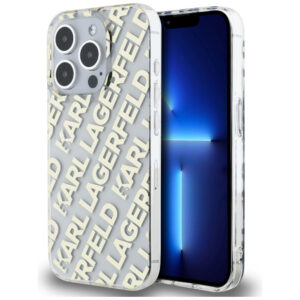 Karl Lagerfeld dėklas iPhone 15 Pro – auksinis