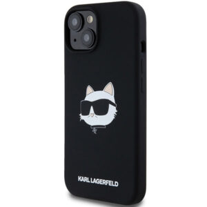 Karl Lagerfeld MagSafe dėklas iPhone 15 Plus/14 Plus – juodas
