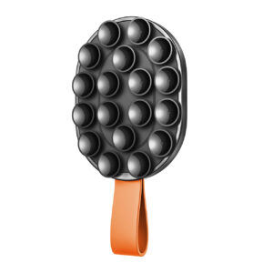 Joyroom magnetinis laikiklis JR-ZS393-S su siurbtukais 4.7-7" telefonui, juodas ir oranžinis