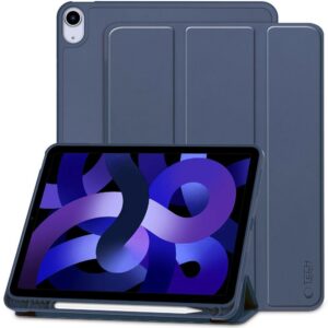 Tech-Protect SmartCase Pen for iPad Air 10.9" (2020/2022) / 11" (2024/2025/2026) – tamsiai mėlyna