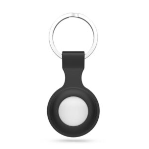 Tech-Protect Icon silikoninis dėklas AirTag – juodas -- Apple AirTag