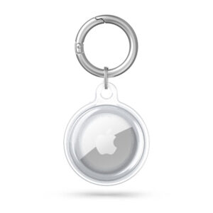 Tech-Protect Icon silikoninis dėklas AirTag – skaidrus -- Apple AirTag