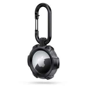 Tech-Protect TPUCarbon dėklas Apple AirTag – juodas -- Apple AirTag
