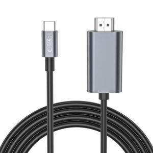 Tech-Protect UltraBoost USB-C / HDMI 4K 60Hz kabelis 2m - juodas -- Video Cables