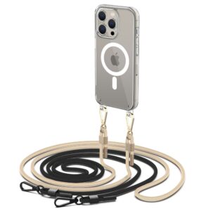 Tech-Protect FlexAir Chain MagSafe dėklas iPhone 15 Pro – juodas/beige