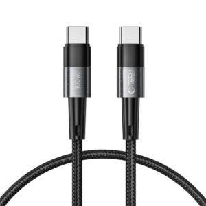 Tech-Protect UltraBoost USB-C / USB-C PD laidas 100W 5A 0.25m - pilkas -- Cell phone cables