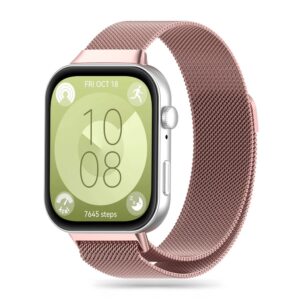Tech-Protect MilaneseBand, skirta Huawei Watch Fit 3 – rožinė -- Huawei Watch Fit 3