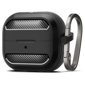Spigen Rugged Armor dėklas Galaxy Buds 3/3 Pro – juodas