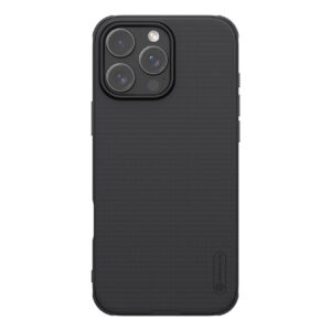 Nillkin Super Frosted Shield Pro dėklas iPhone 16 Pro – juodas