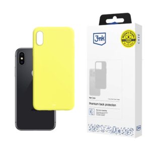 3mk matinis dėklas, skirtas iPhone X / XS - geltonas -- Cell phone cases and covers