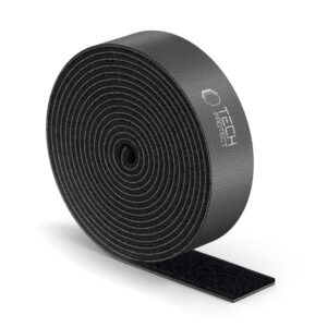 Tech-Protect Velcro laidų tvarkyklė 3m - juoda -- Cable Organizers