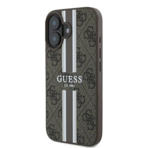 Guess MagSafe dėklas iPhone 16 Plus – rudas