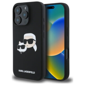 Karl Lagerfeld MagSafe dėklas iPhone 16 Pro Max – juodas