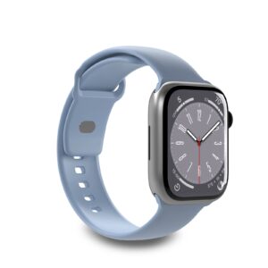 Puro Icon silikoninis dirželis Apple Watch 42 / 44 / 45 / 49 mm - Šviesiai mėlynas (2 vnt.) -- Apple Watch
