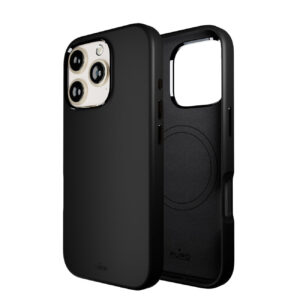 Puro Icon Mag Pro MagSafe silikoninis dėklas skirtas iPhone 16 Pro - juodas -- iPhone 16 Pro