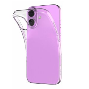 Puro skaidrus silikoninis dėklas iPhone 16 Plus