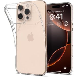 Spigen Liquid Crystal dėklas iPhone 16 Pro – skaidrus