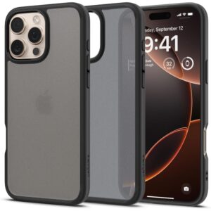 Spigen Ultra Hybrid dėklas iPhone 16 Pro Max – juodas