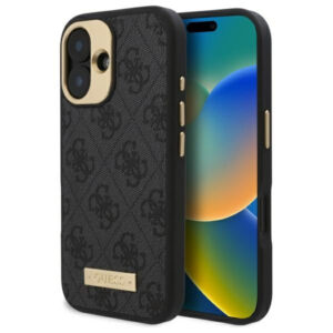 Guess MagSafe dėklas iPhone 16 Plus – juodas
