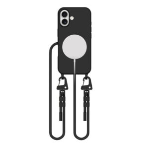 Tech-Protect MagNecklace MagSafe dėklas iPhone 16 – juodas -- iPhone 16