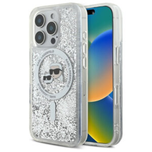 Karl Lagerfeld MagSafe dėklas iPhone 16 Pro Max – skaidrus