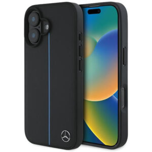Mercedes-Benz odinis MagSafe dėklas iPhone 16 – juodas