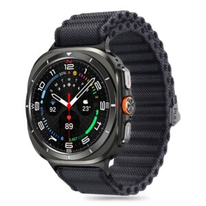 Tech-Protect Weave Pro dirželis, skirtas Samsung Galaxy Watch Ultra (47 mm) - juodas -- Samsung Galaxy Watch Ultra