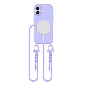 Tech-Protect MagNecklace MagSafe dėklas iPhone 16 – violetinis -- iPhone 16